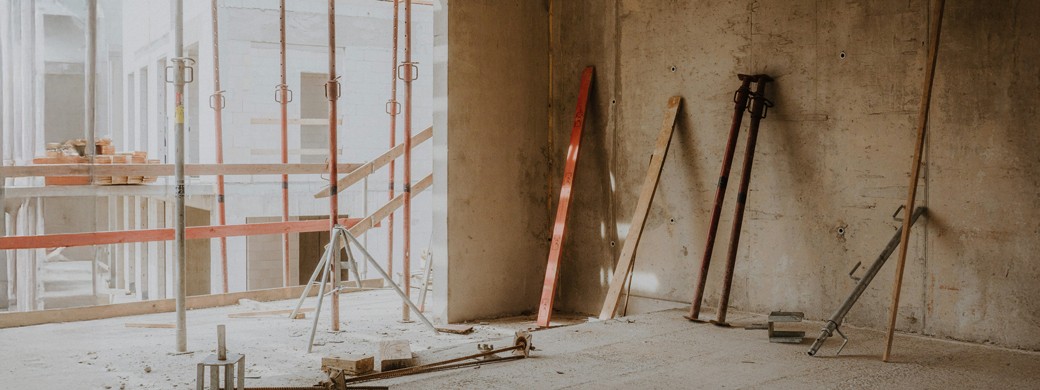 Baustelle Haus eines Bauherren