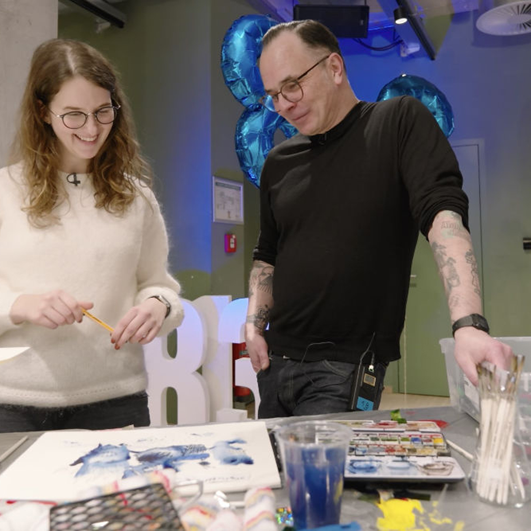 Patrick und Lena haben gemeinsam ein Tattoo gestaltet