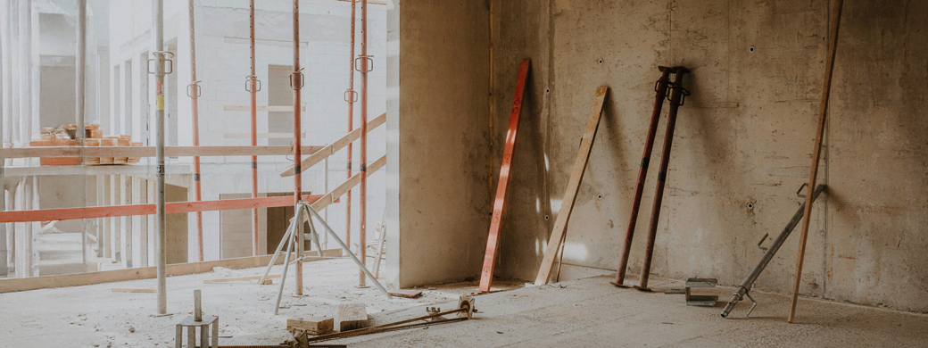 Baustelle Haus eines Bauherren