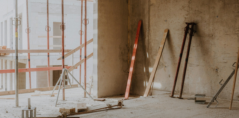 Baustelle Haus eines Bauherren