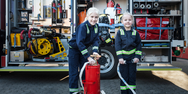 Kinder bei der Feuerwehr