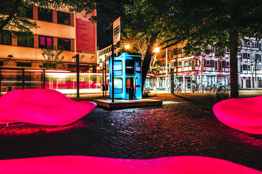 Teledisco auf dem Kultviertelplatz